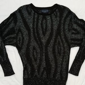 Leopard Print Silver Lined Sweater